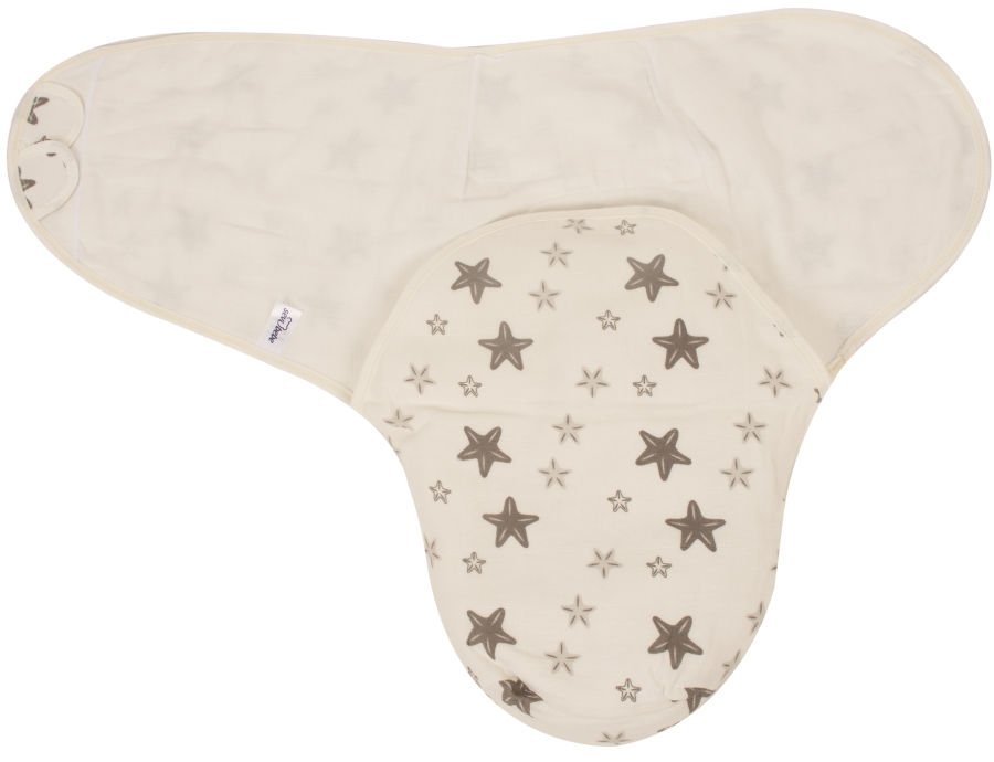 Sevibaby Star Grijs Hydrofiel Inbakerdoek 306-73