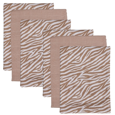 Blush & Blossom Zebra 70 x 70 cm 6 Stuks Hydrofiel Luiers TR-BB443412