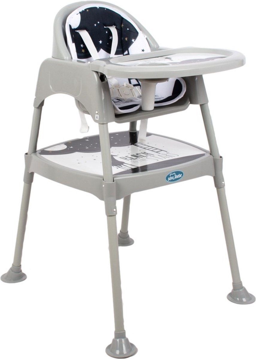 Sevibaby Grijs 3-in-1 Kinderstoel 279-6