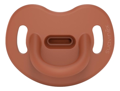 Suavinex Essence Flat Brick Red 6-18m Silicone Fopspeen SXSEA20081498