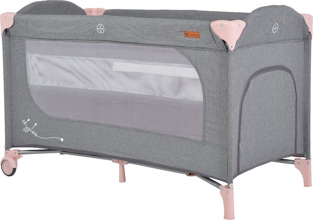 Cangaroo Skyglow 2 Pink Campingbed incl. Bodemverhoger