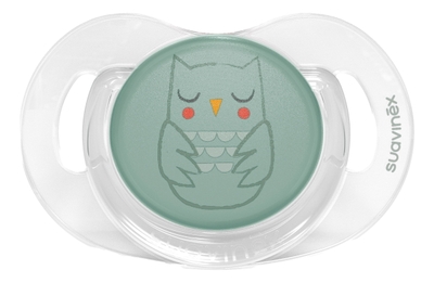 Suavinex Bonhomia Reversible Owl Green 0-6m Silicone Fopspeen SXSBP1079655