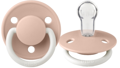 Bibs De Lux Glow In The Dark Blush Silicone Fopspeen 1010256C