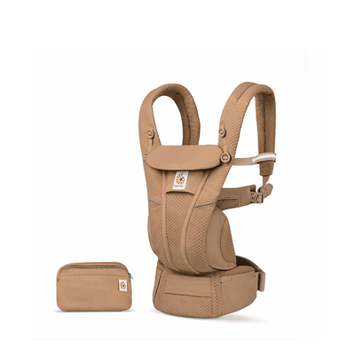 Ergobaby draagzak Omni Breeze Camel Brown - ergonomische draagzak vanaf geboorte