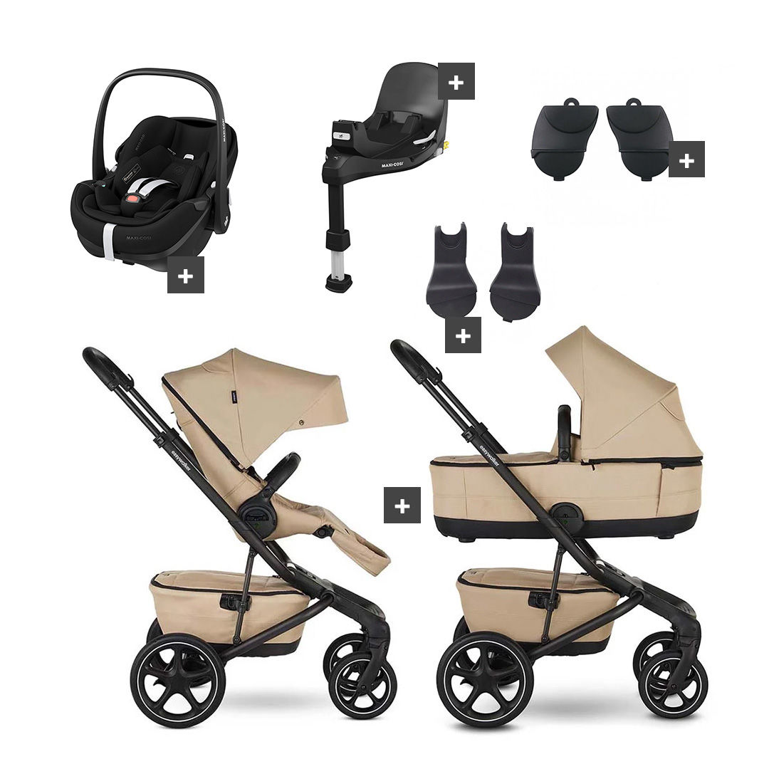 Easywalker Jimmey Kinderwagen Bundel - Sand Taupe