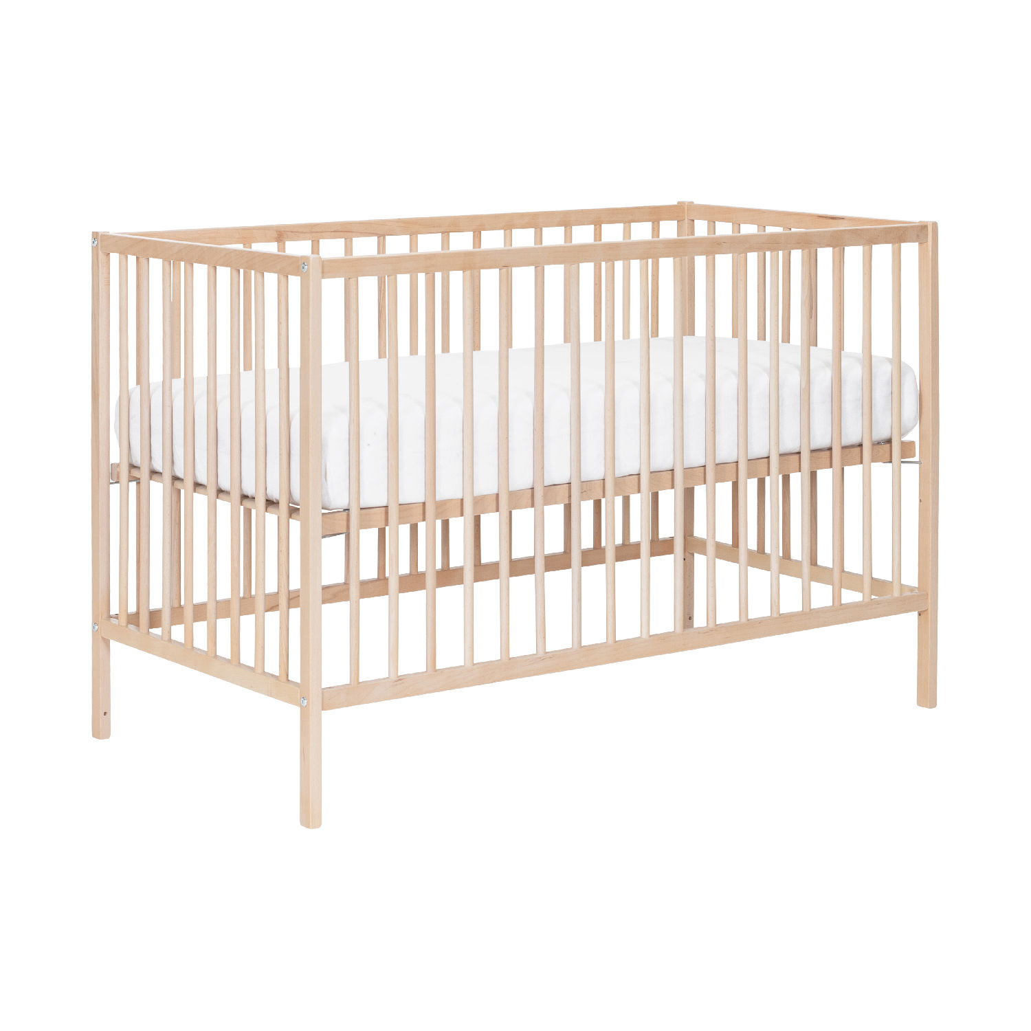 Puck Raw Babybed Beuken Natural 60 x 120 cm