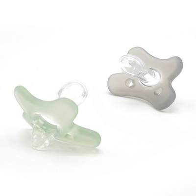 Difrax Siliconen Fopspeen Stone / Sage 6-12 Mnd 2 Stuks