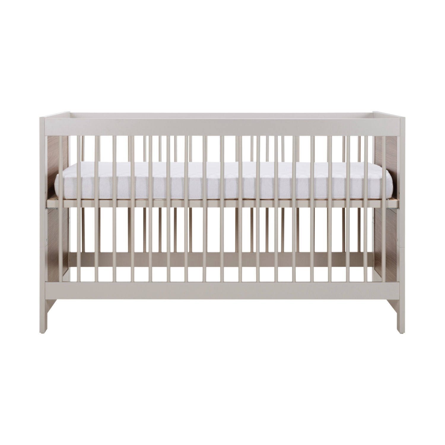 Europe Baby Vittoria III Babybed - Cashmere / Walnut - 70 x 140 cm