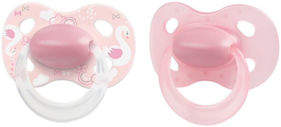 Medela Baby Original 0-6m Powdery Pink Duo Fopspeen 101042593