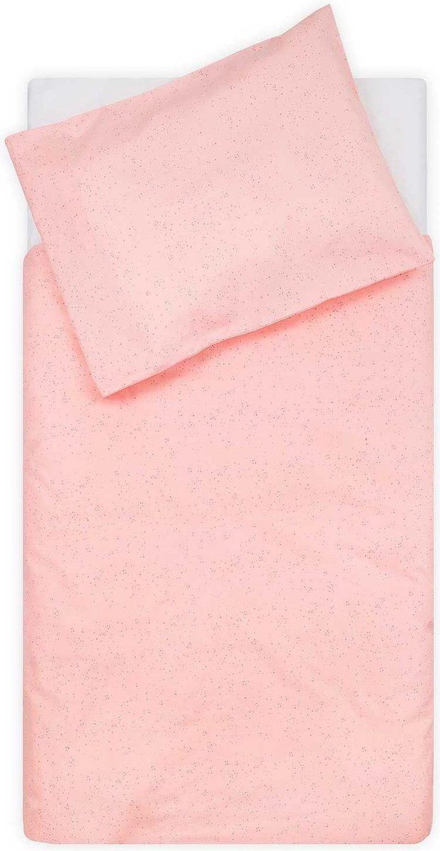 Jollein Baby Dekbedovertrek met sloop Mini Dots 100x135/140cm - Blush Pink