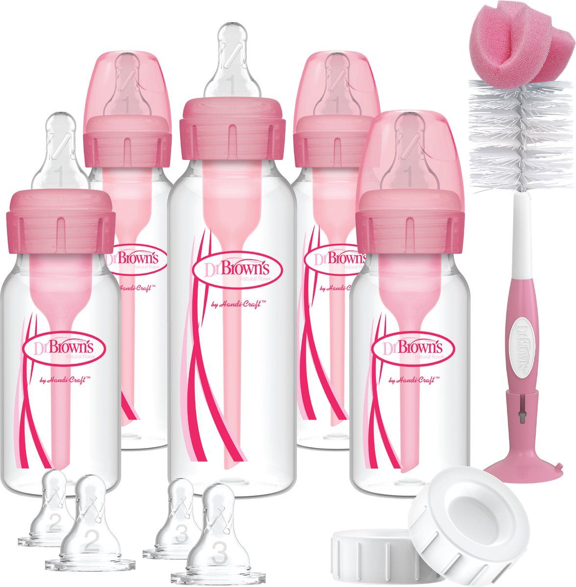 Dr. Brown's Standaardfles Giftset Roze