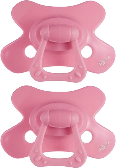 Difrax - Natural Fopspeen - 12+ Maanden - Roze Speen - 2 st.