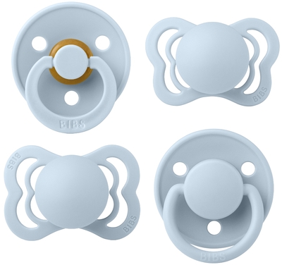 BiBS - Try it Collection - Fopspenen Fase 1 - Baby Blue - 4 stuks