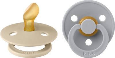 BiBs Fopspeen Anatomisch Vanilla / Cloud 0-6 Mnd 2 Stuks