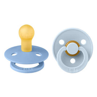 Bibs BiBS - Colour Pacifier - Stage 1 Fopspeen - 0+ maanden - 2 stuks - Sky Blue / Baby Blue