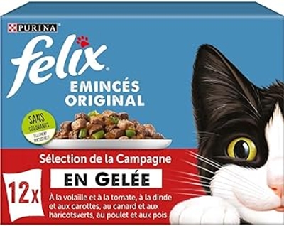 Felix Gevogelte groenten, 12 x 85 g, alle maten - kattenbrokken