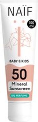 NAÏF Baby & Kids 0% parfum minerale zonnebrandcrème factor 50 - 100 ml