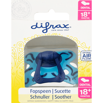 Difrax Dental Fopspeen - Extra sterk - 18+ M