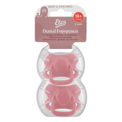 Etos Fopspenen 18+ Maanden Roze 2 stuks