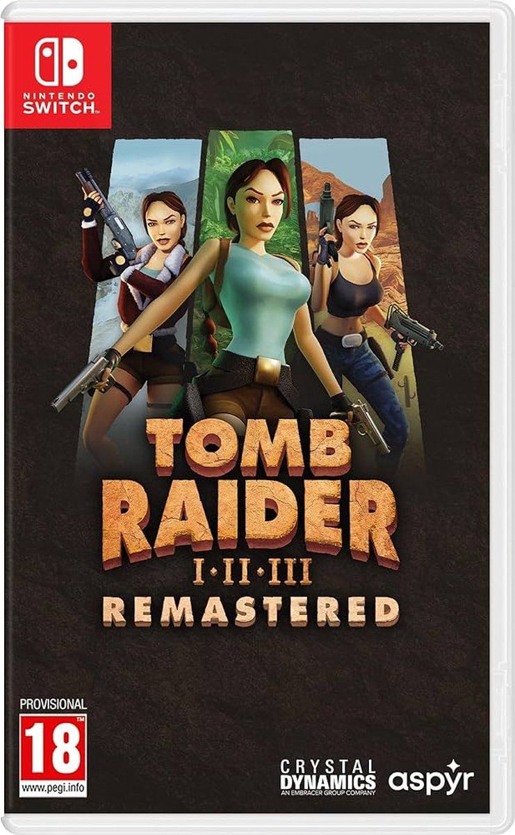 Tomb Raider I-III Remastered Starring Lara Croft Nintendo Switch