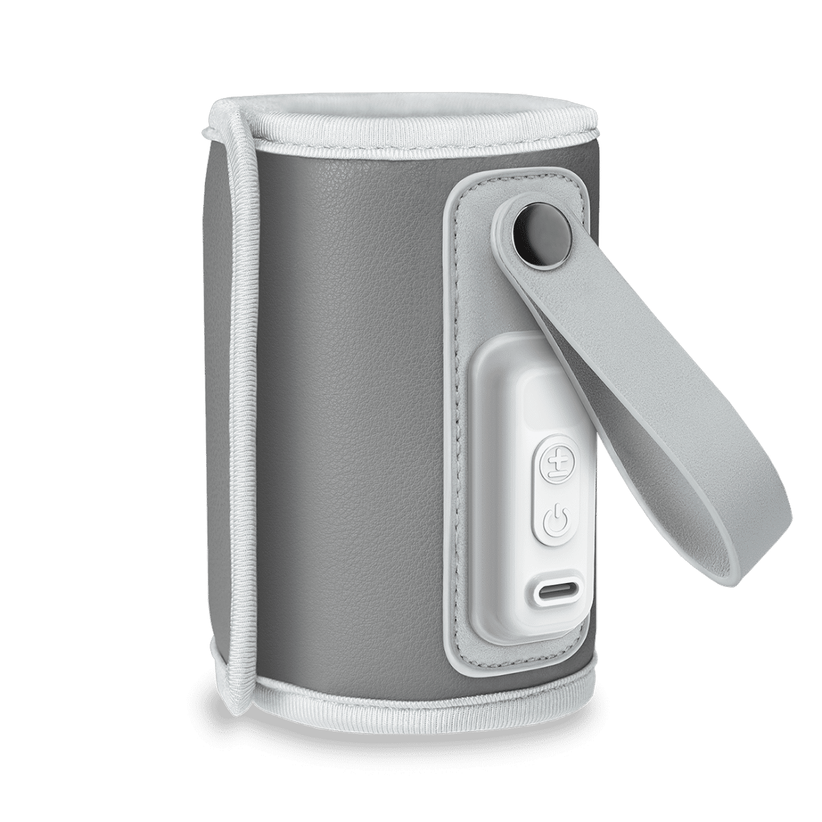 Lionelo Thermup GO - draagbare flessenwarmer met USB aansluiting - grijs