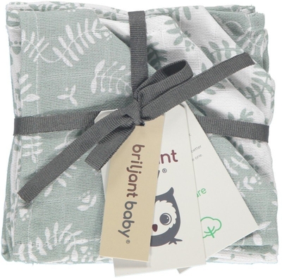 Monddoekje Hydrofiel Briljant Baby Botanical Organic 4st Grijs