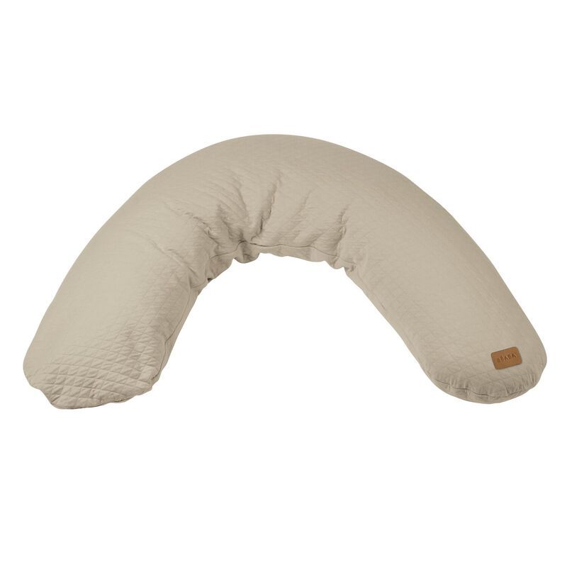 Béaba Big Flopsy™ Nature Zwangerschapskussen - Zijslaapkussen volwassenen - Voedingskussen - Beige - 170cm