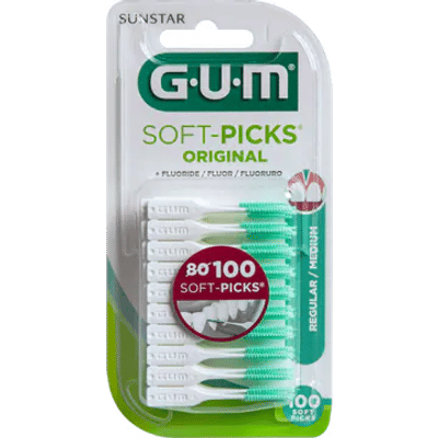 GUM Soft-Picks Original Regular / Medium 100 Stuks
