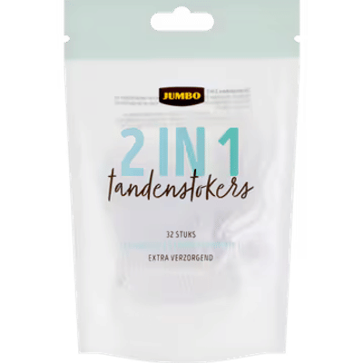 Jumbo Tandenstokers 2 in 1 - 32 Stuks