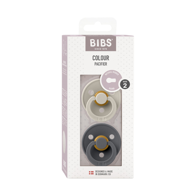 BiBs Fopspeen Sand / Iron 6-18 Mnd 2 Stuks