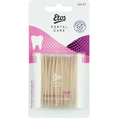 Etos Dental Care Houten Tandenstokers Dun 100 stuks