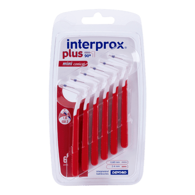 Interprox Plus Mini Conical Ragers Rood - 6 stuks