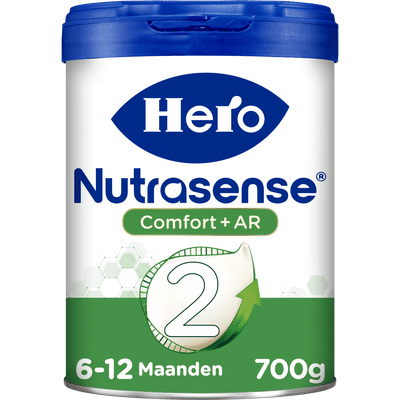 Hero Nutrasense Comfort+ AR Opvolgmelk 2 (6+ Maanden) - Flesvoeding - 1 x 700gr - Palmolievrij