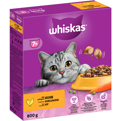 5x800g 7+ Senior Kip Whiskas Kattenvoer - kattenbrokken