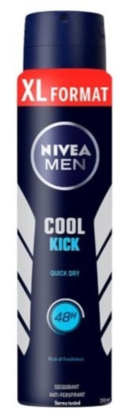 Nivea - Men - Deospray - Cool Kick - 48 Uur Lang Werkend - 250 ml