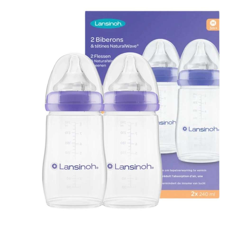 Lansinoh NaturalWave Babyflessen - 240 ml - 2st