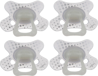 Difrax - Natural Fopspeen - 20+ Maanden - Glow in the Dark Speen - 4 st.