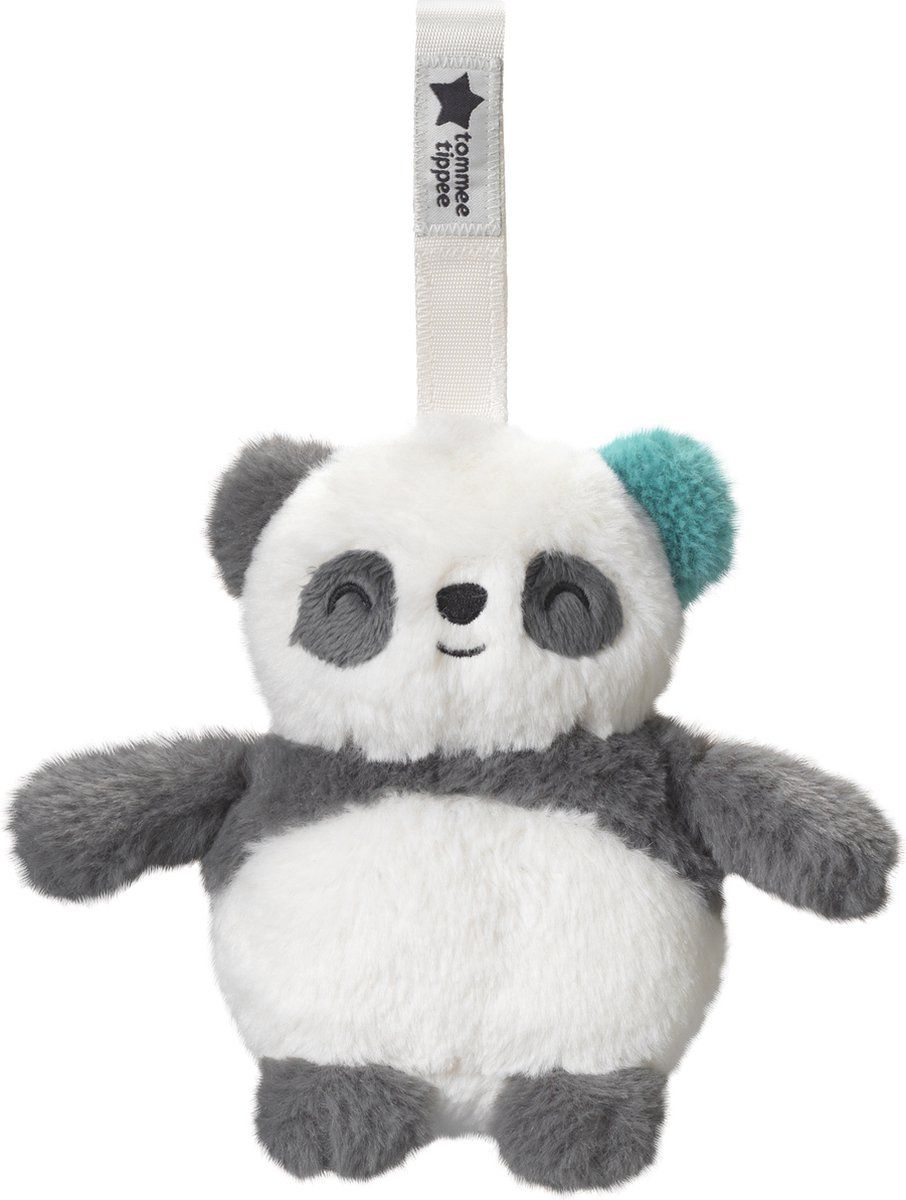 Tommee Tippee Grofriend - Pippo de Panda- oplaadbare minislaaptrainer voor op reis - baby slaaphulp - met geluiden en slaapliedjes - intelligente CrySensor-technologie