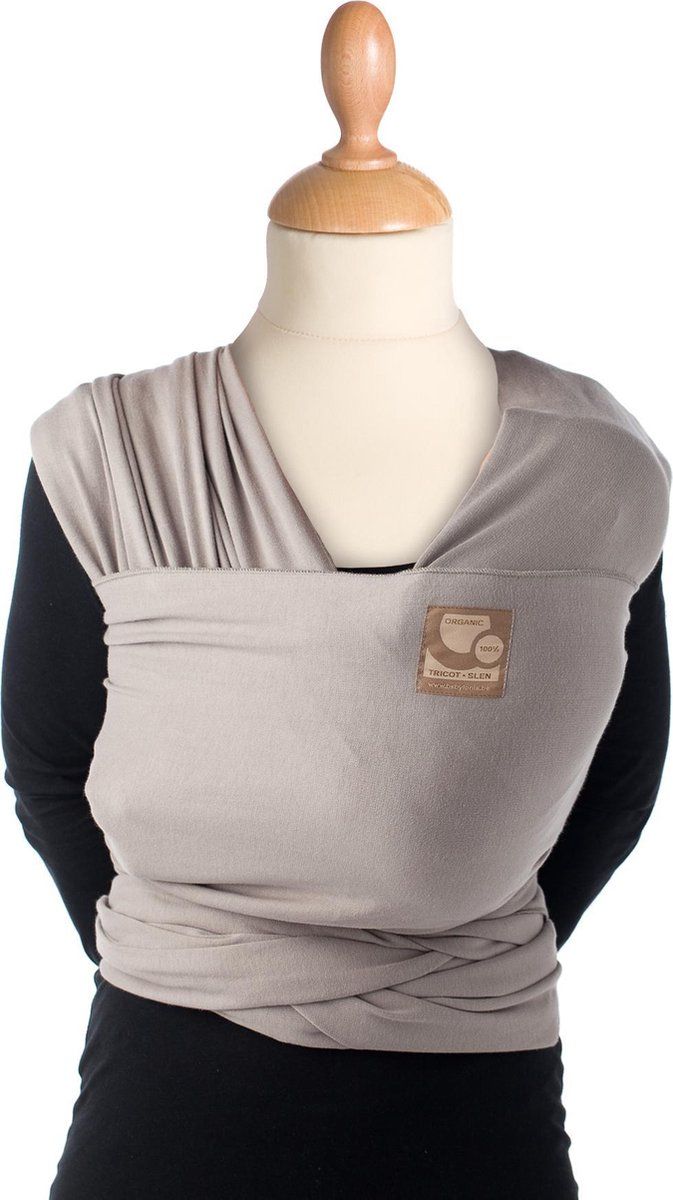 Babylonia draagdoek - Tricot-Slen Organic - taupe