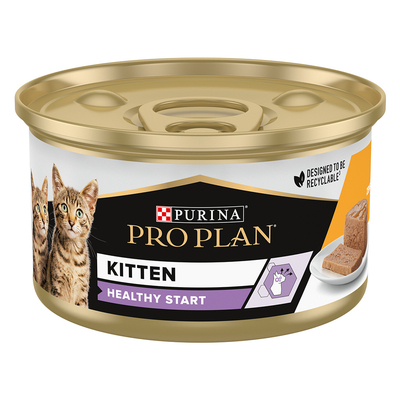 Purina Pro Plan Voordeelpakket Natvoer 24 x 85 g - Kitten Healthy Start Kip - natvoer katten