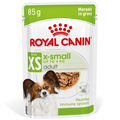 Royal Canin X-Small Adult in Gravy (brokjes in saus) natvoer hond 12 x 85 gram - natvoer honden