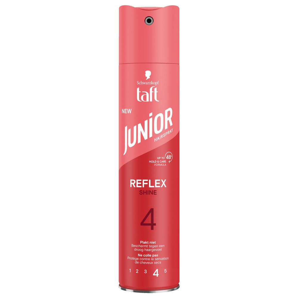 6x Taft Junior Haarspray Ultra Reflex Shine 250 ml