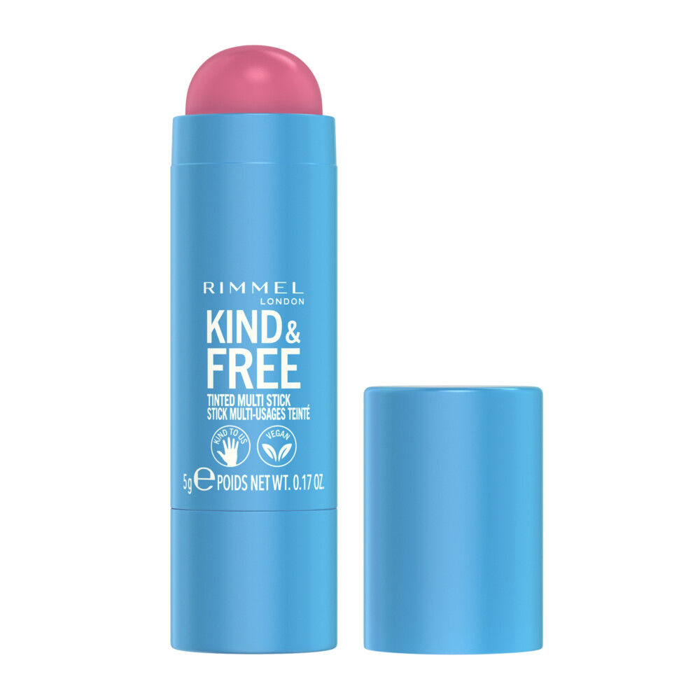 Rimmel Kind&Free Multi Stick Blush en Lipstick Pink Heat 003 5 gr