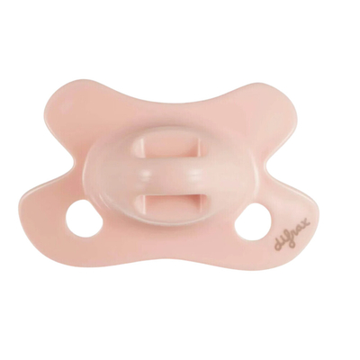 2x Difrax Fopspeen Natural Newborn Roze