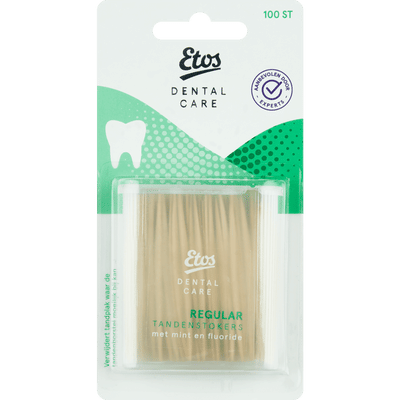 Etos Dental Care Houten Tandenstokers Regular 100 stuks