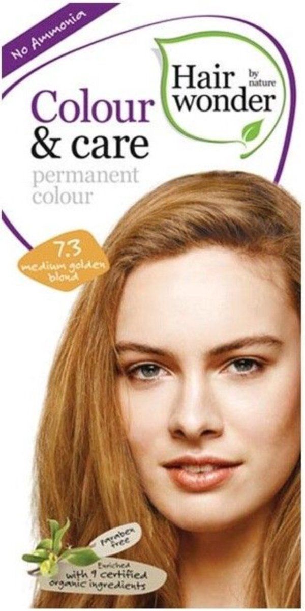 Hairwonder Colour & Care 7.3 - Medium Golden Blond - Haarverf