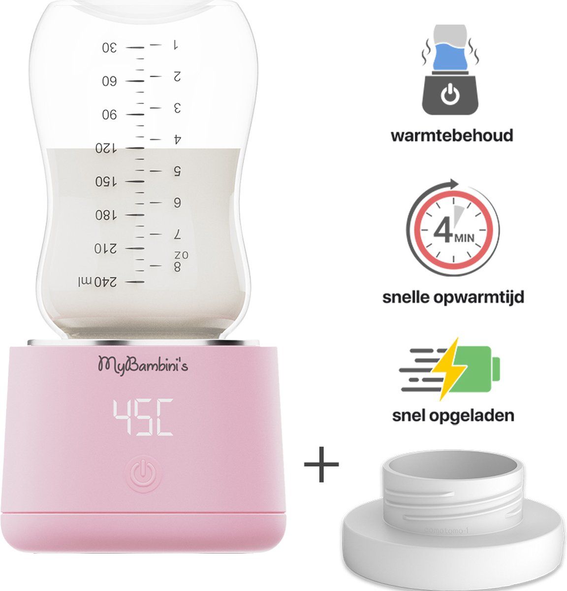 MyBambini's Bottle Warmer Pro™ - Draagbare Baby Flessenwarmer