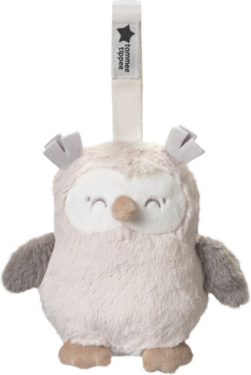 Tommee Tippee Grofriend - Ollie de Uil- oplaadbare minislaaptrainer voor op reis - baby slaaphulp - met geluiden en slaapliedjes - intelligente CrySensor-technologie