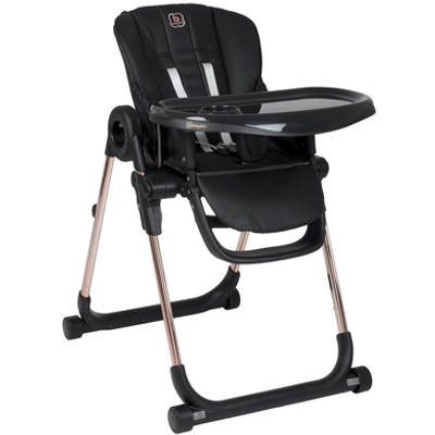 BabyGO Kinderstoel Divan Black-Gold - eetstoel voor kinderen