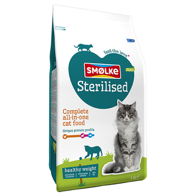 Smølke Sterilised Healthy Weight - Dubbelpak 2 x 4 kg - kattenbrokken
